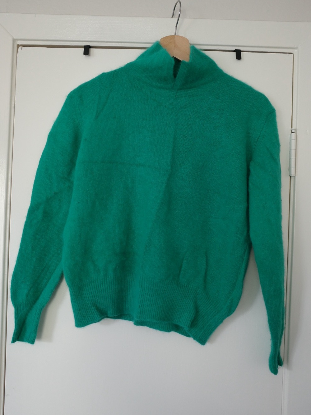 Vintage Nina Sonelli Teal Funnel/Turtleneck Sweater
